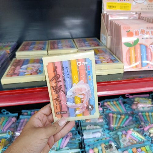 Conjunto de marca texto 6 cores