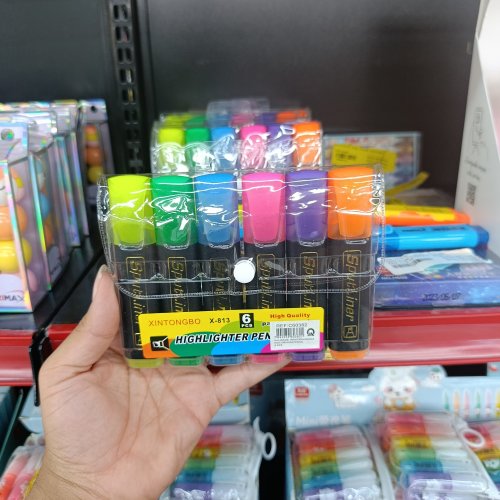 Kit 6 marca textos neon