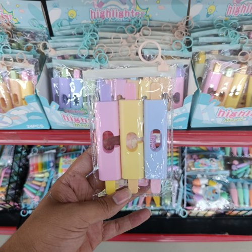 Conjunto 6 cores marca texto