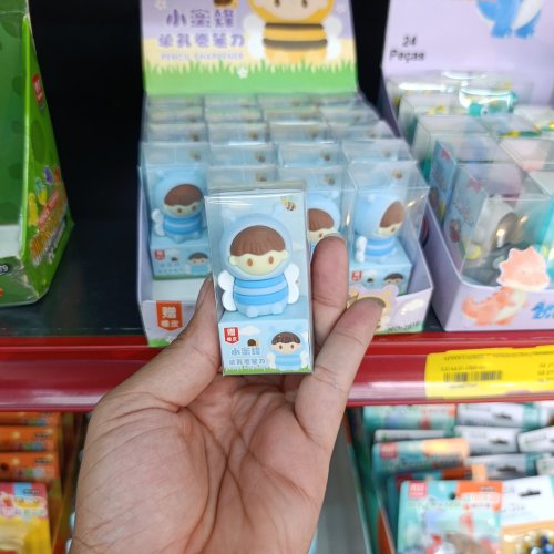 Apontador e borracha abelinha