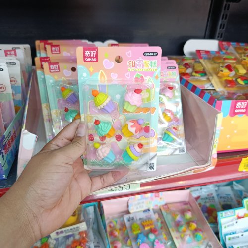 Conjunto de borracha cup cake