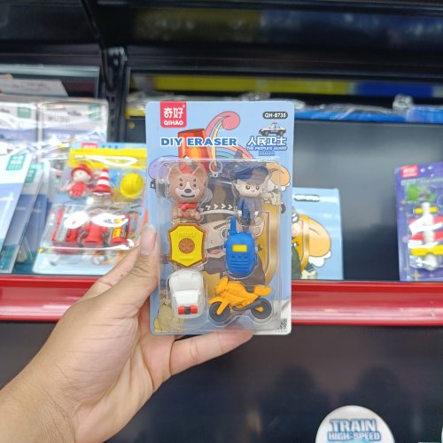 Conjunto de borracha polícia