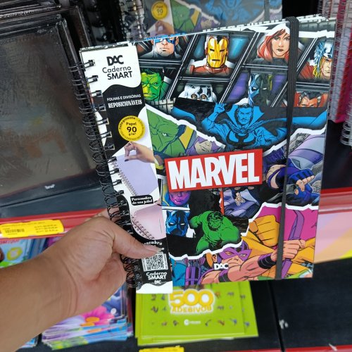 Caderno smart marvel