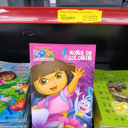 Livro de colorir da Dora aventureira