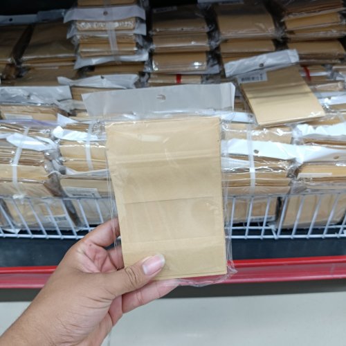 Conjunto 10 sacos selados zip lock kraft lisa