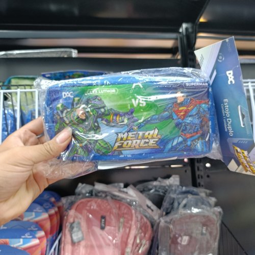 Estojo duplo liga da justiça