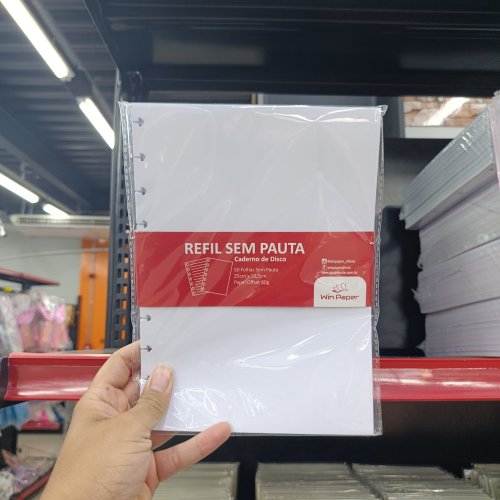 Refil liso para caderno inteligente 25x18,5cm