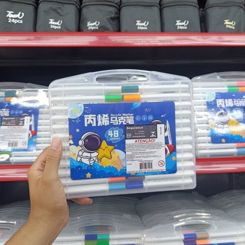 Canetinhas acrílica 48 cores