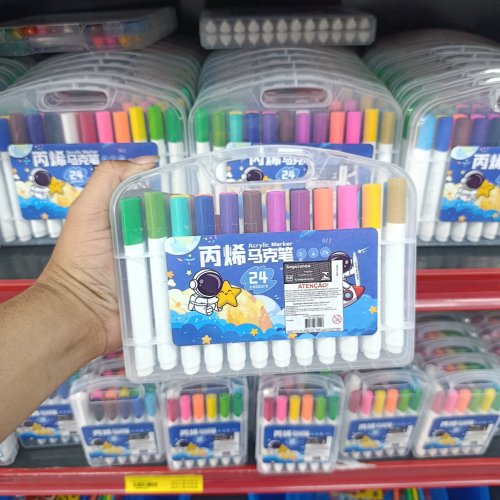 Conjunto de canetinhas acrílica 24 cores