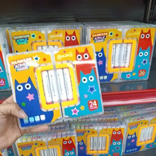 Conjunto de canetinhas acrílica 24 peças