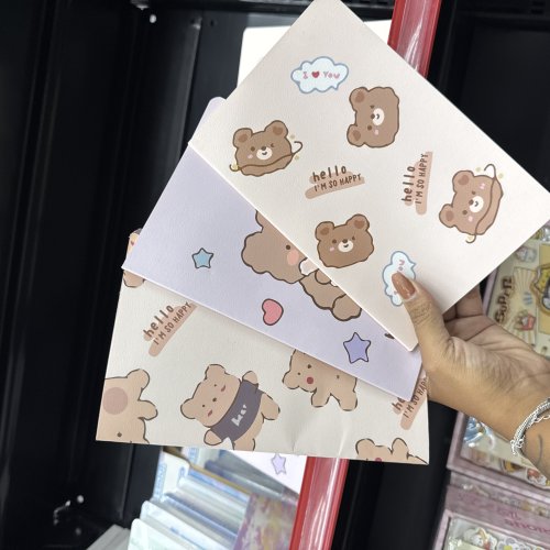 CADERNO PAUTADO HONEY BEAR