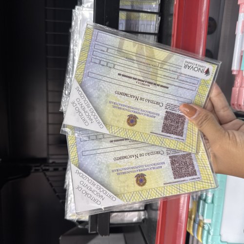 CAPA PARA CERTIDÃO DE NASCIMENTO REDUZIDA