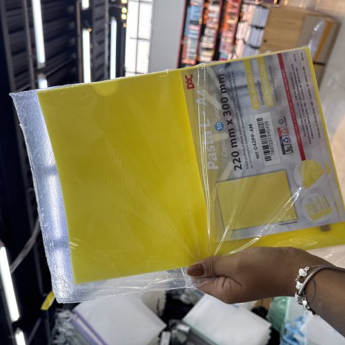 PASTA L-A4 C/10 UND AMARELA