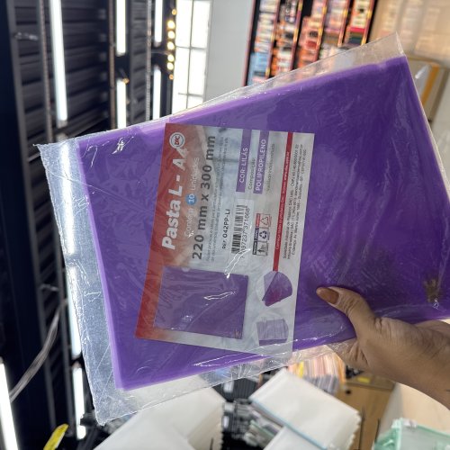 PASTA L-A4 C/10 UND LILÁS