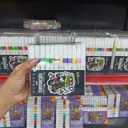 Conjunto 48 canetinhas hidrográficas