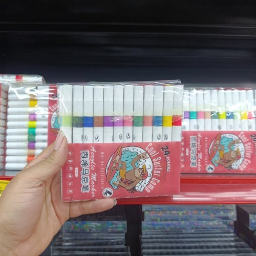 Conjunto de 24 canetinhas hidrográficas