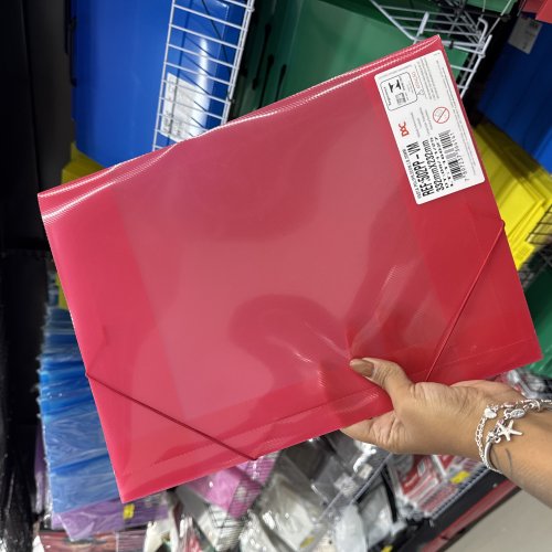 PASTA PLÁSTICA VERMELHA