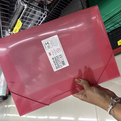 PASTA DE PLÁSTICO VERMELHA