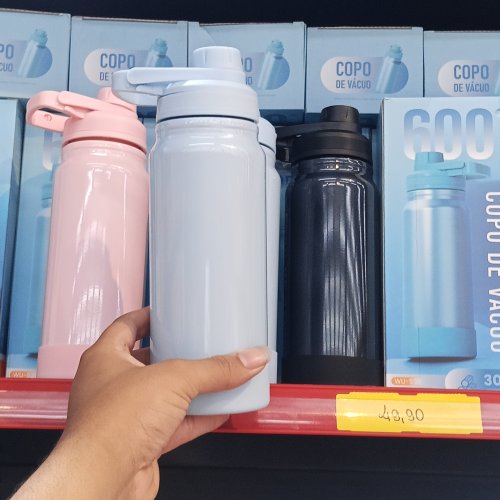 Garrafa térmica de vácuo 600ml