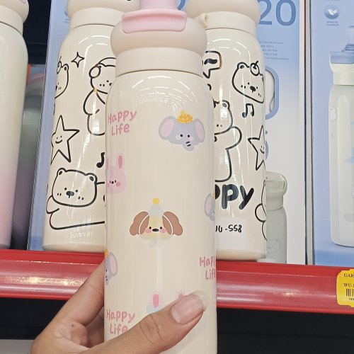 Garrafa térmica happy life  620ml