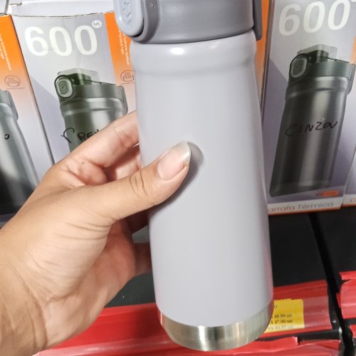 Garrafa térmica com alça 600ml