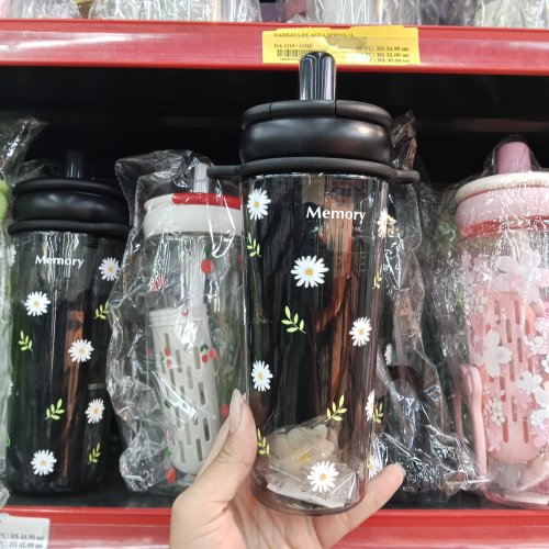 Garrafas para água saborisada com alça 1l