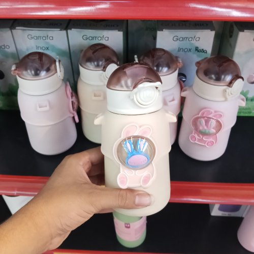 Garrafa térmica de inox 600ml