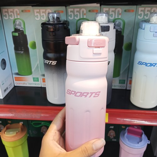 Garrafa isotérmica em aço inox 550ml