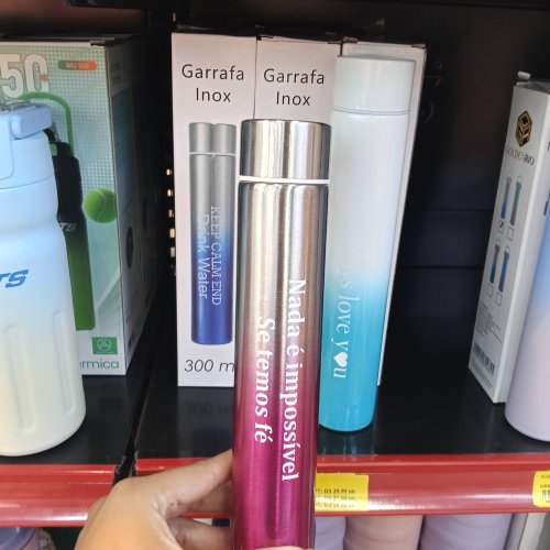 Garrafa térmica motivacional 300ml