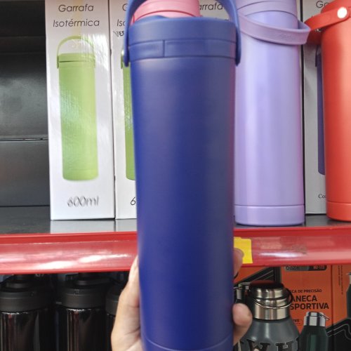 Garrafa térmica de inox 600ml