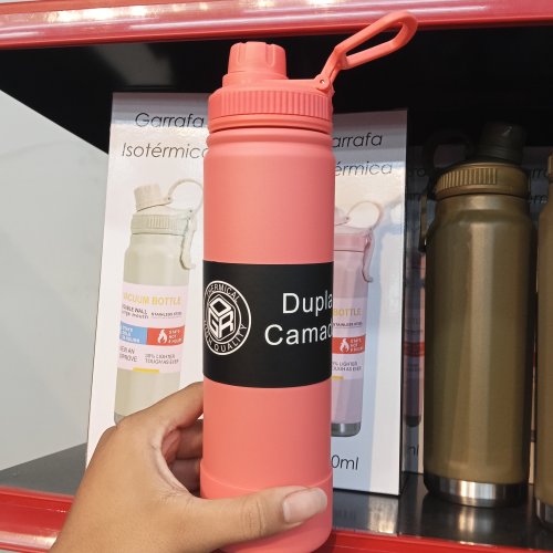 Garrafa térmica de inox 750ml