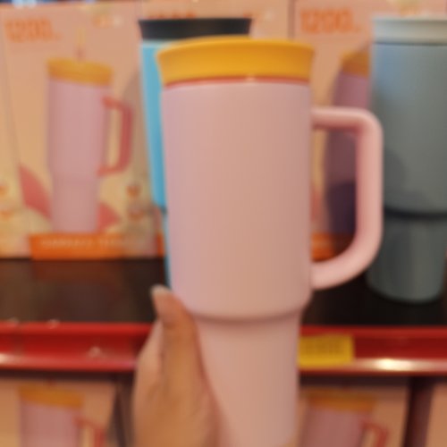 Copo garrafa térmica com alça e canudo 1200ml