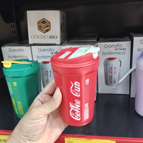 Copo com alça inox 350ml