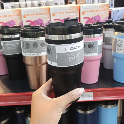 Copo com canudo isotérmica 600ml