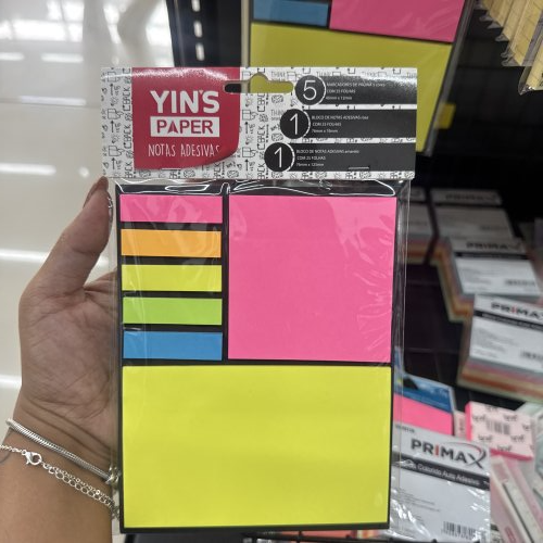 BLOCO DE ANOTAÇÕES KIT COM 7 BLOCOS