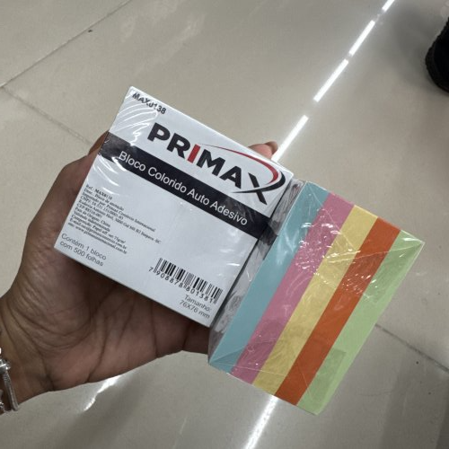 BLOCO COLORIDO AUTO ADESIVO