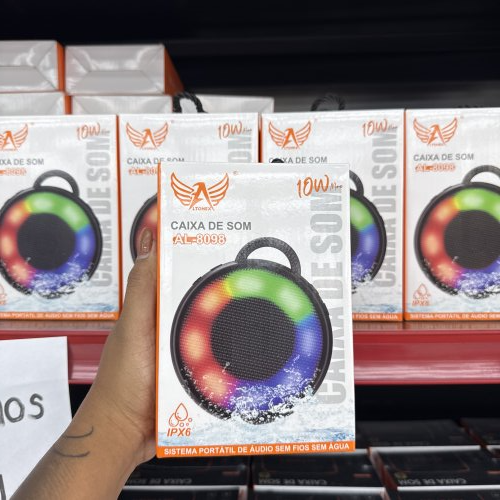 CAIXA DE SOM ALTOMEX C/ LUZ DE LED