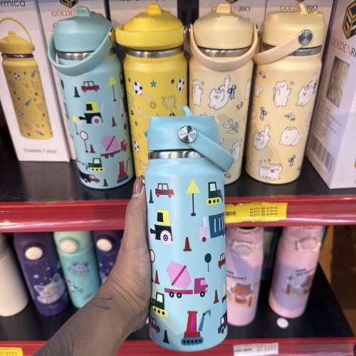 GARRAFA ISOTÉRMICA DESENHOS 600ML