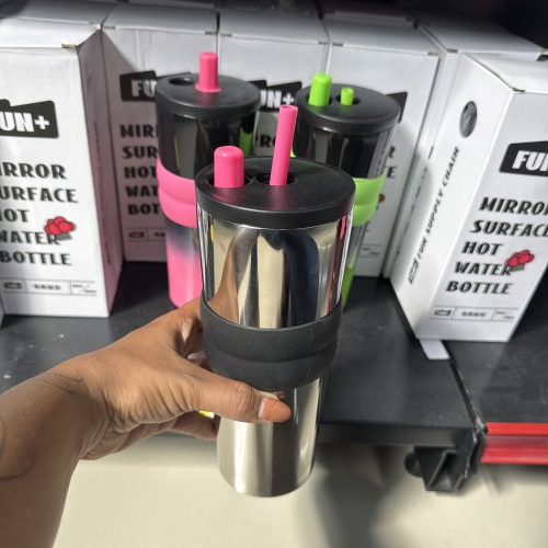 COPO INOX C/CANUDO 680ML