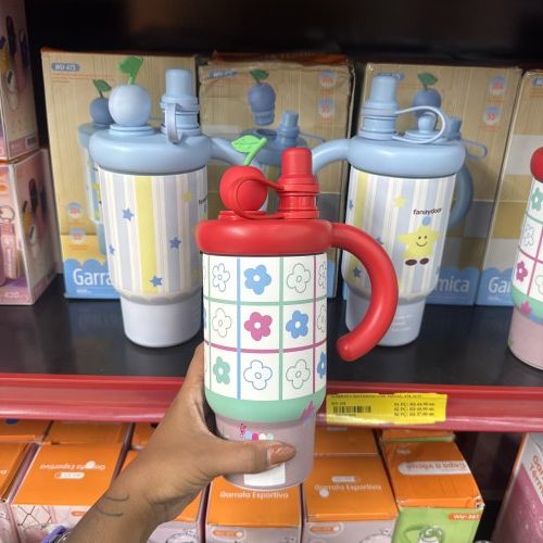 GARRAFA TÉRMICA COM ALÇA 800ML