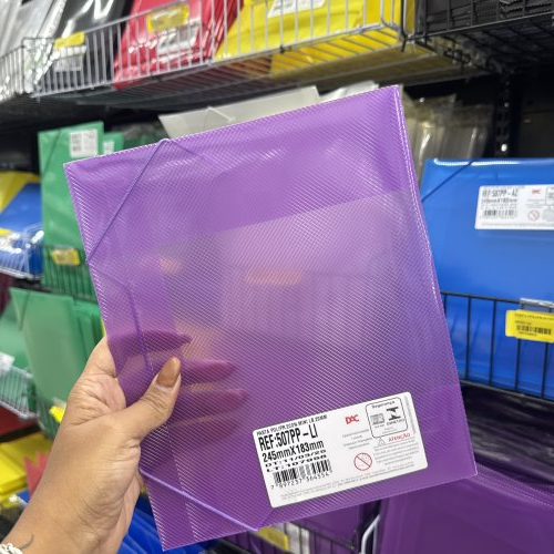 PASTA DE PLÁSTICO LILÁS 
245mmX183mm