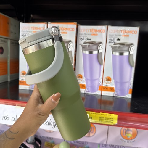 COPO TÉRMICO COM ALÇA 900ML