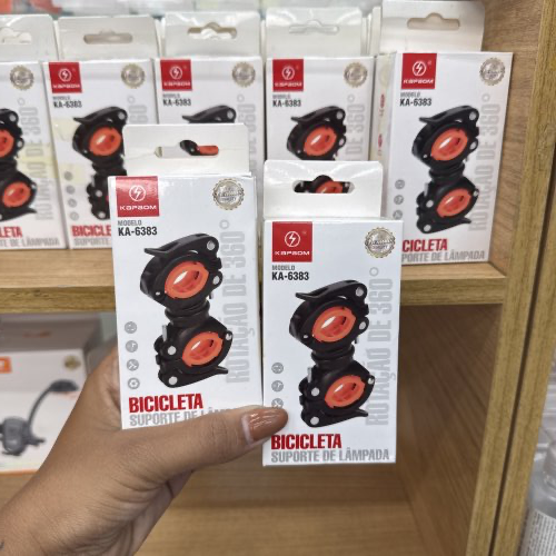 SUPORTE DE LÂMPADA P/ BICICLETA