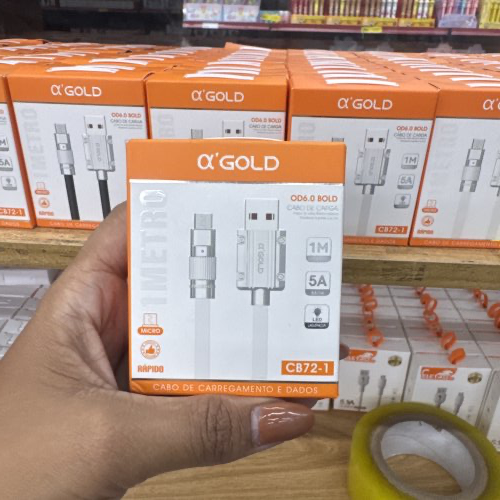 CABO DE CARGA RÁPIDO V8 (MICRO) O’GOLD