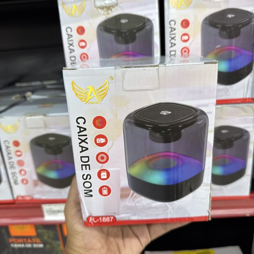CAIXA DE SOM COM LED 3W