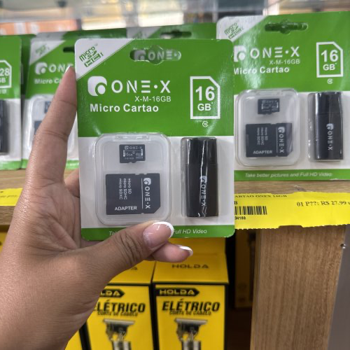 MICRO CARTÃO DE MEMÓRIA E PEN DRIVE 16GB