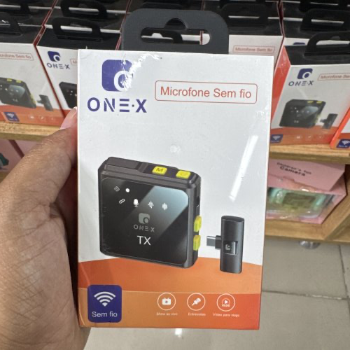 MICROFONE DE LAPELA SEM FIO ENTRADA TIPO C SOMENTE 1 MICROFONE