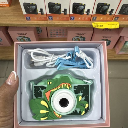 CÂMERA INFANTIL COM ENTRADA PARA CARTÃO DE MEMÓRIA E JOGOS