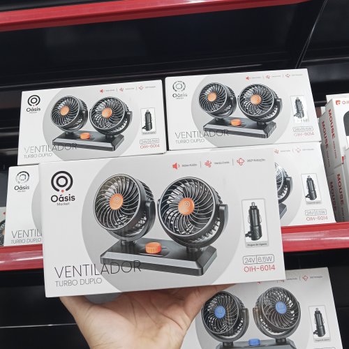 Ventilador veicular turbo duplo