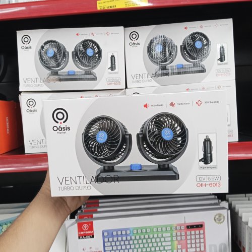 Ventilador veicular duplo turbo